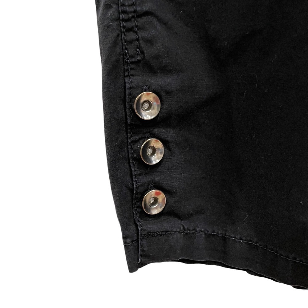 Chico’s Skimmer Black Crop Pants with Silver Details - Picture 3 of 4